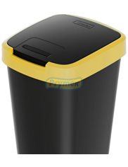 Kosz na Śmieci do Segregacji Odpadów (25 L) Uchylny Czarno-Żółty Jotta Domino 1 szt