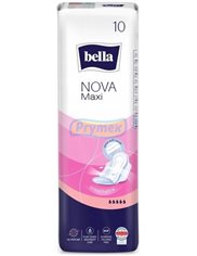 Bella nova maxi 10 szt – wydłużone podpaski higieniczne z bocznymi osłonkami