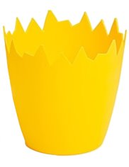 Doniczka Skorupka Plastikowa (10 cm) Żółta 1 szt