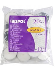 Bispol Maxi Lights Swiece Podgrzewacze 10h P40 Bezbarwne, Bezzapachowe 20 szt