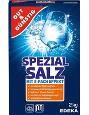 Gut & Günstig Sól Gruboziarnista do Zmywarek Spezial Salz 2 kg (DE)