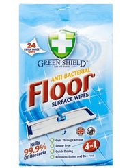 Green Shield Chusteczki do Podłóg 4-w-1 Floor Anti-Bacterial 24 szt (UK)