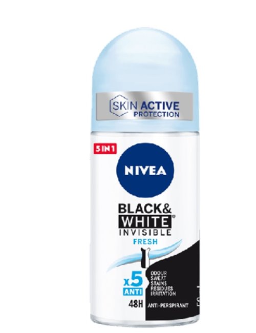 Nivea Invisible Black & White Fresh Antyperspirant w Kulce dla Kobiet 50 ml 