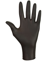 Rękawice Diagnostyczne Jednorazowe, Nitrylowe, Bezpudrowe Czarne (rozmiar M) 100 szt