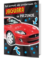 Karnet Okolicznościowy Urodziny Jaguar Kartki Pan Dragon 1 szt