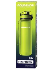 Aquaphor Butelka do Wody z Wkładem Filtrującym City Zielona 500 ml