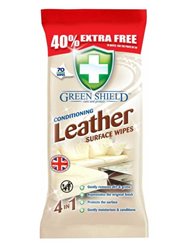 Green Shield Chusteczki do Pielęgnacji Skór Leather 70 szt (UK)