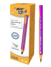 Ołówek do Nauki Pisania HB Różowy Bic Kids Evolution 12 szt