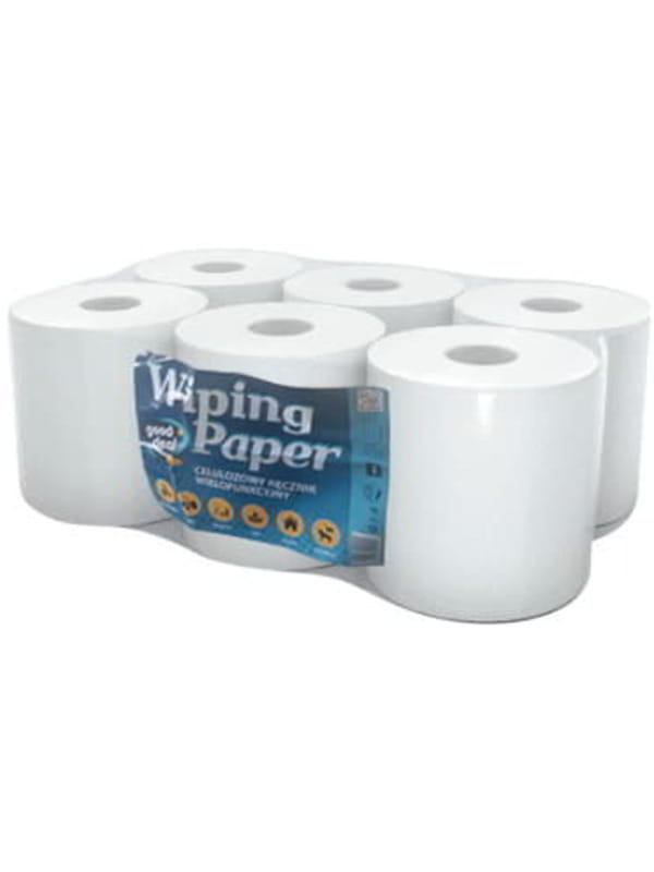 Lamix Ręcznik Papierowy Celuloza 50 metrów Wielofunkcyjny (6 rolek)